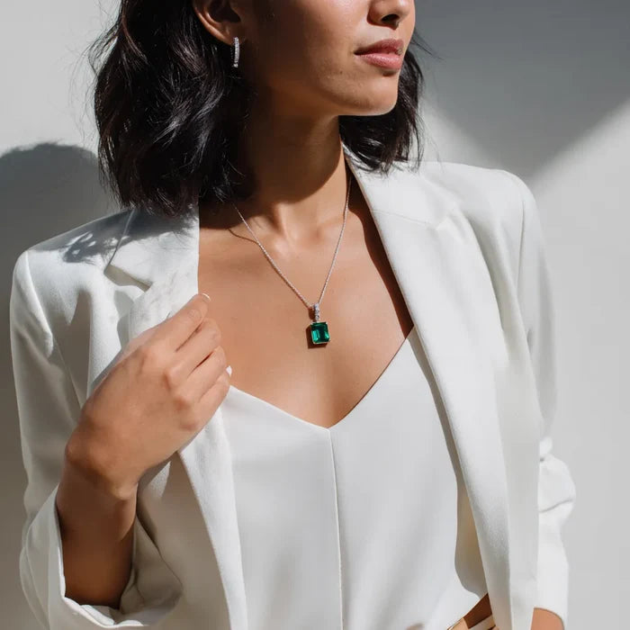 Jadeaux Green Emerald Necklace
