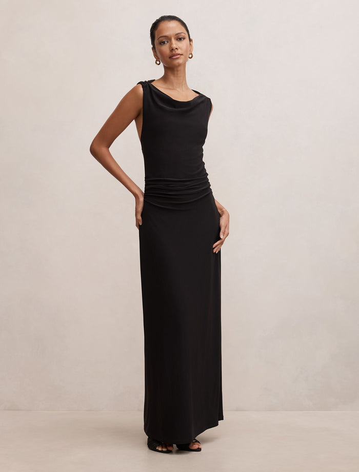 Jae Petite Bubble Back Hardware Maxi Dress Forever New