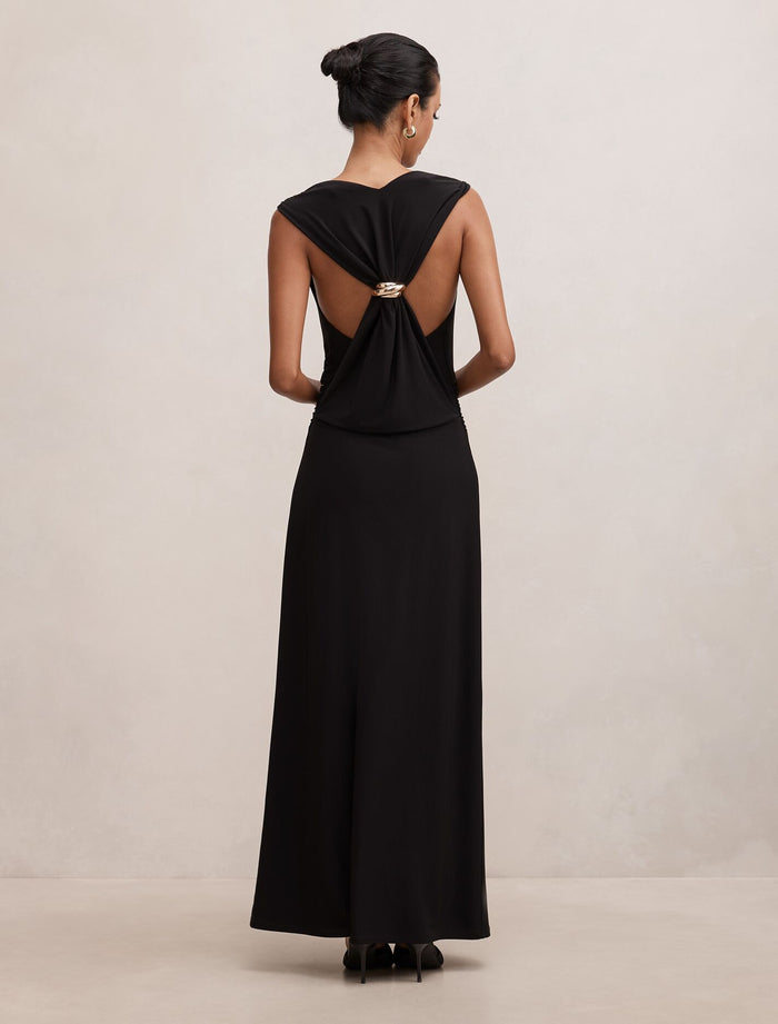 Jae Petite Bubble Back Hardware Maxi Dress Forever New