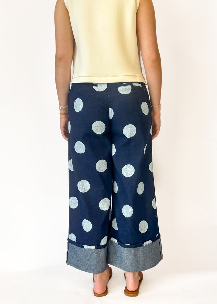 Jamie Polka Dot Wide Leg Jeans