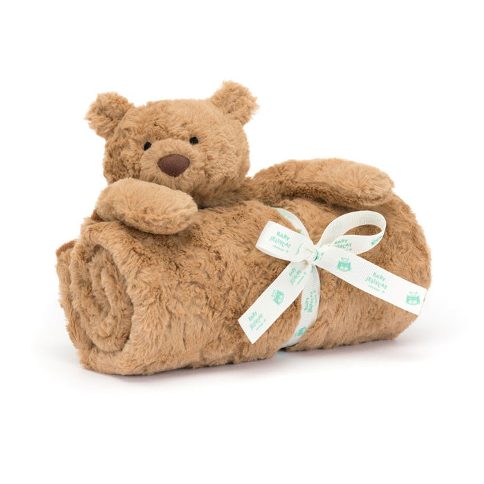JellyCat Blankie Bear Bartholomew Brown