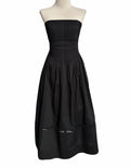 Jenesis Midi Strappless Dress