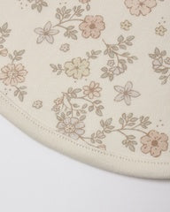 Jersey Snap Bib 2pk  || Bunnies + Almond Stripe, Floral Vine + Dusty Rose | QMA076GRTC + QMA076KNIP