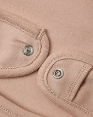 Jersey Snap Bib 2pk  || Bunnies + Almond Stripe, Floral Vine + Dusty Rose | QMA076GRTC + QMA076KNIP