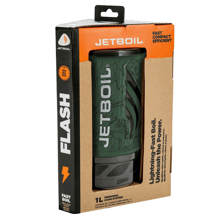 Jetboil Flasg gas camping stove in its packaging
