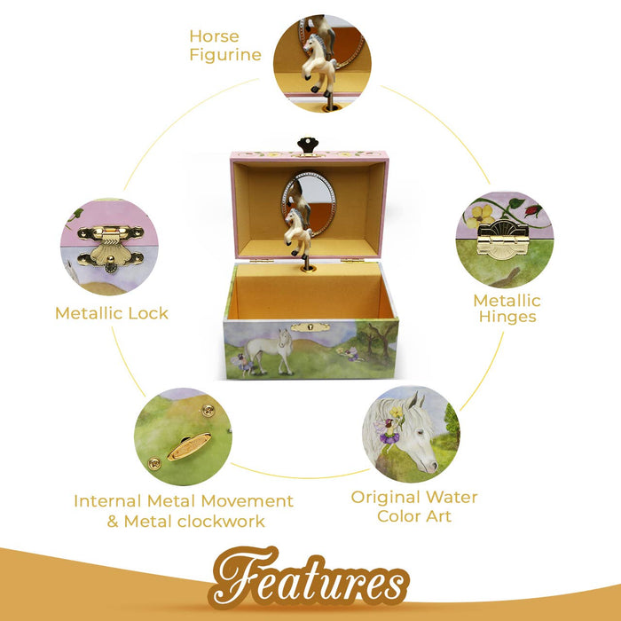 Jewelry Box Fairy Horse Small