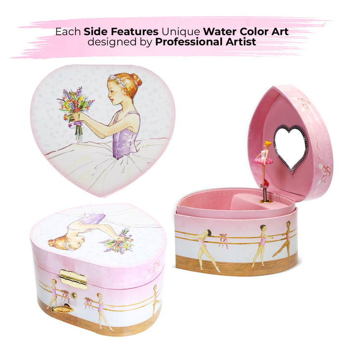 Jewelry Box Heart Ballerina Christmas 2025 Sterling Silver