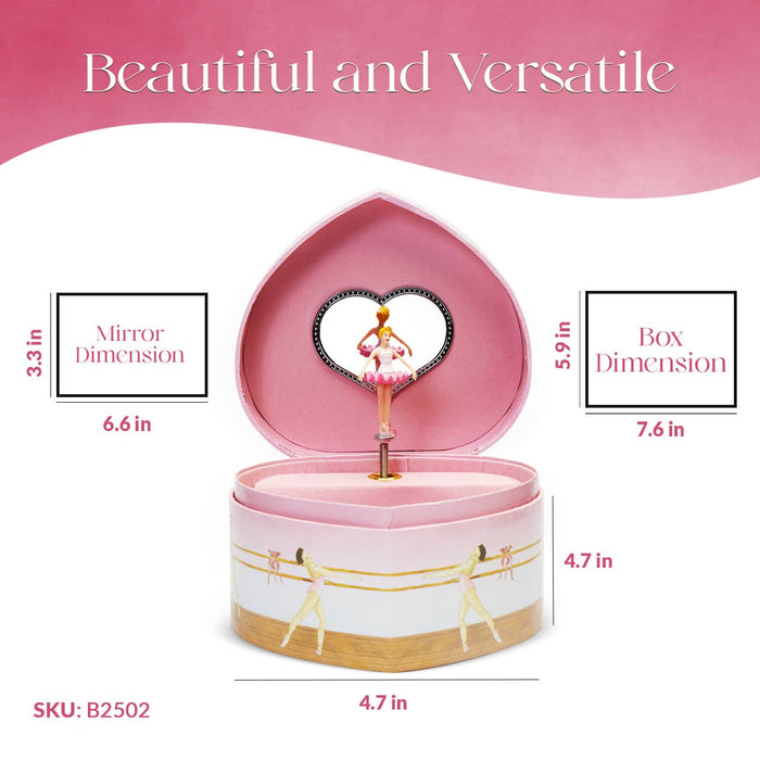 Jewelry Box Heart Ballerina Christmas 2025 Sterling Silver