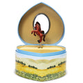 Jewelry Box Heart Horse  Small