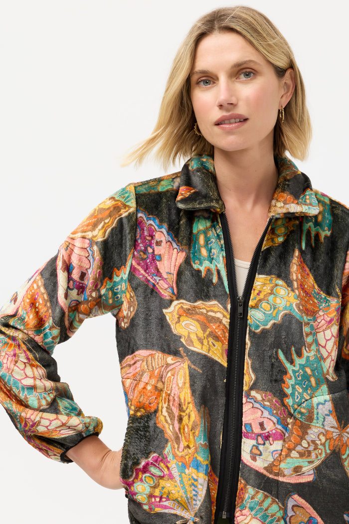 butterfly sherpa jacket