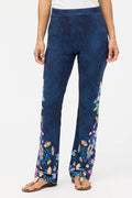 blue floral pant