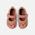 Kids Boiled Wool Ballerina Slipper Shoe - Peach Kitten