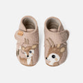 Kids Boiled Wool Bambi Slipper Shoe - Light Angora