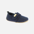 Kids Boiled Wool Slipper Shoe - Night Blue