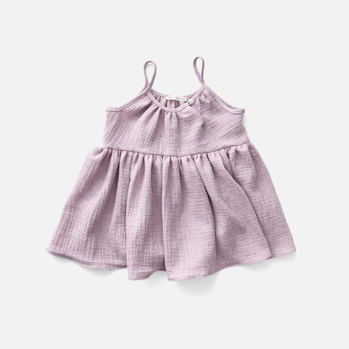 Kids Cotton Birdie Tunic - Faded Zinnia