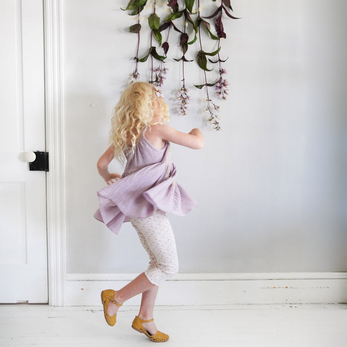 Kids Cotton Birdie Tunic - Faded Zinnia