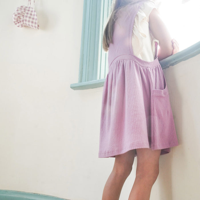 Kids Cotton Dunes Dress - Zinnia Pointelle