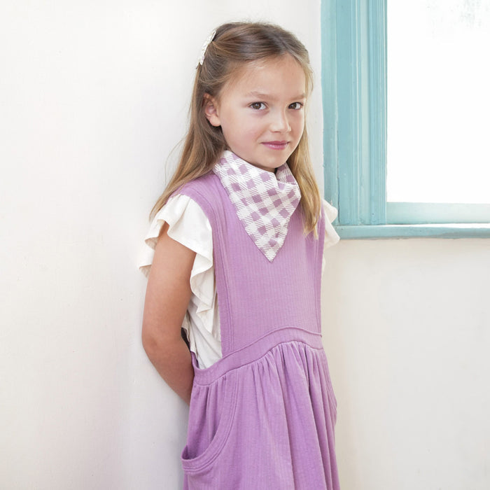 Kids Cotton Dunes Dress - Zinnia Pointelle