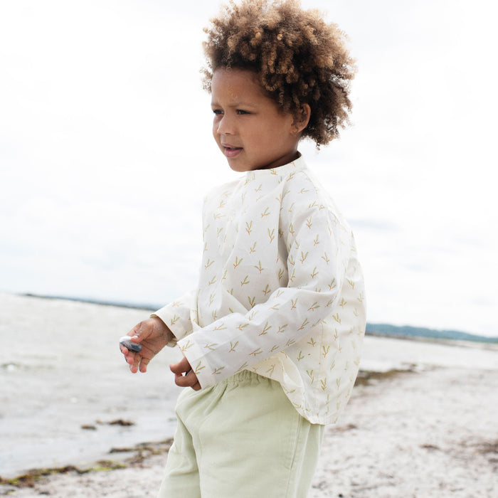 Kids Cotton Peasant Shirt - Sprout
