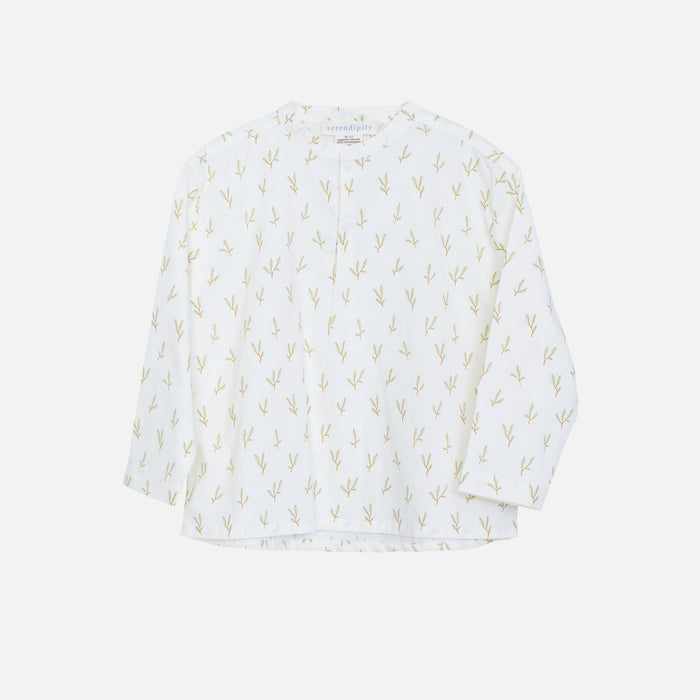 Kids Cotton Peasant Shirt - Sprout