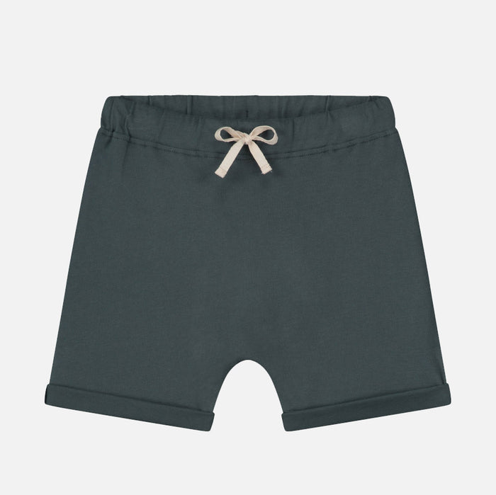 Kids Cotton Shorts - Blue Grey