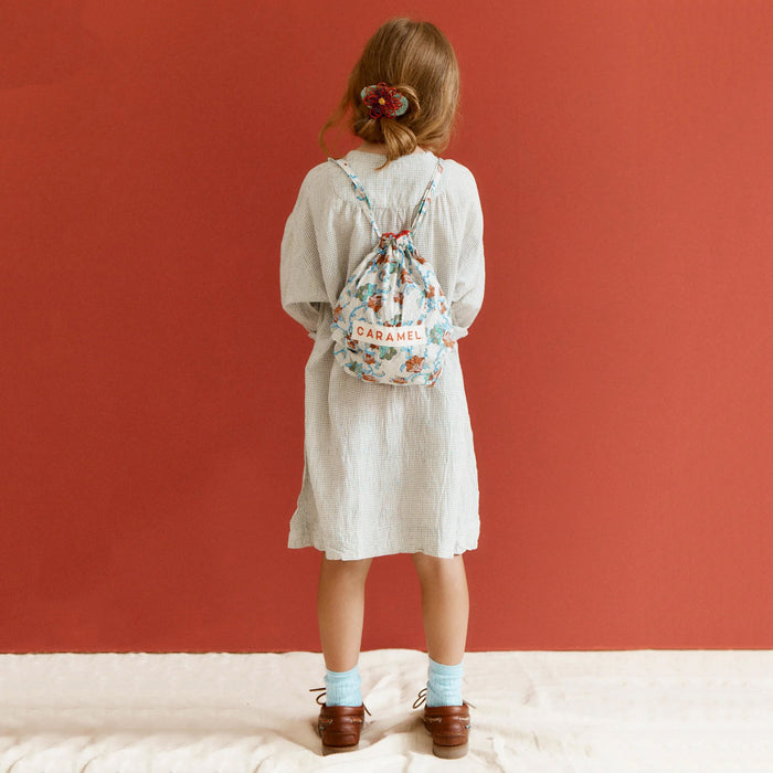 Kids Handloomed Cotton Yew Dress - Black Micro Check