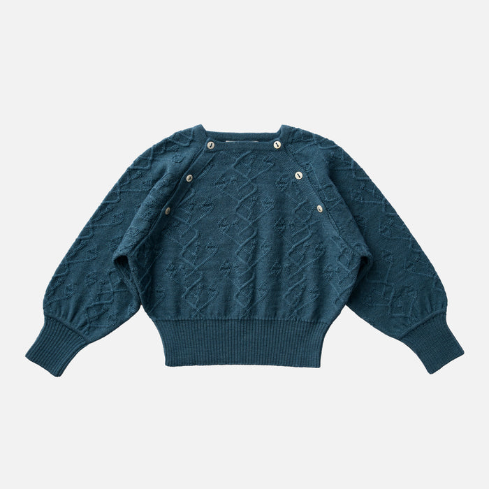 Kids Merino Wool Hawk Pullover - Bottle