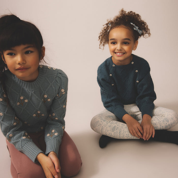 Kids Merino Wool Hawk Pullover - Bottle