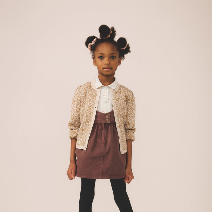 Kids Merino Wool Judith Cardigan - Brush