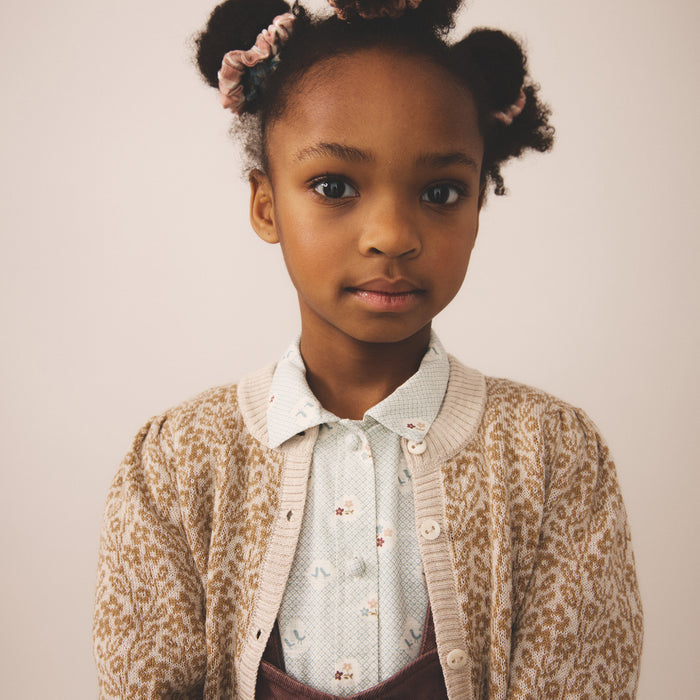 Kids Merino Wool Judith Cardigan - Brush