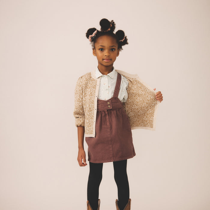 Kids Merino Wool Judith Cardigan - Brush