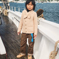 Kids Merino Wool Scout Cardigan - Patina