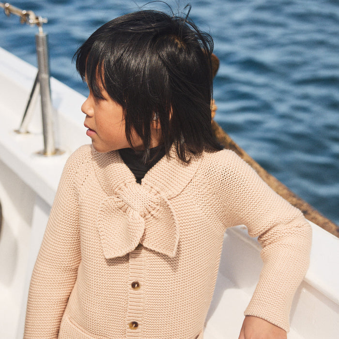 Kids Merino Wool Scout Cardigan - Patina