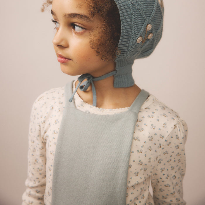 Kids Pima Cotton Pouf Tee - Calico Pointelle Oasis