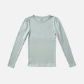 Kids Pima Cotton Pouf Tee - Pointelle Oasis