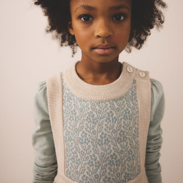 Kids Pima Cotton Pouf Tee - Pointelle Oasis