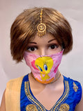 Kids Unisex Tweety Bird Digital Printed Cloth Face Masks