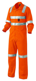 King Gee Reflective Combination Drill Overall Cross Pattern