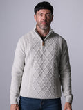 Kinsale Half-Zip Wool Sweater - Winter White #color_winter-white