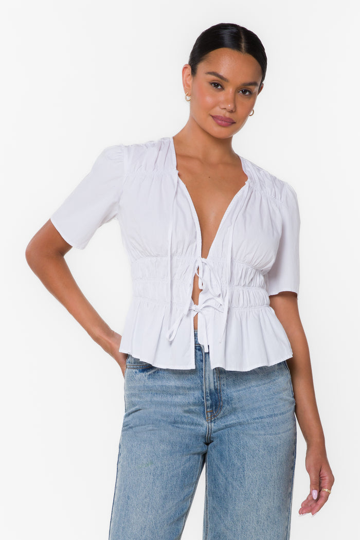 Kinsley Optic White Top