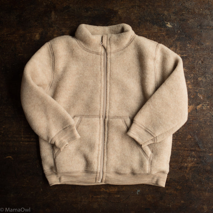 Kite Kids Jacket - Merino Wool Fleece - Sandstorm