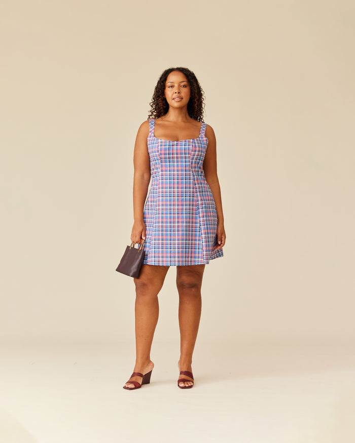 KITE MINI DRESS POOLSIDE TARTAN