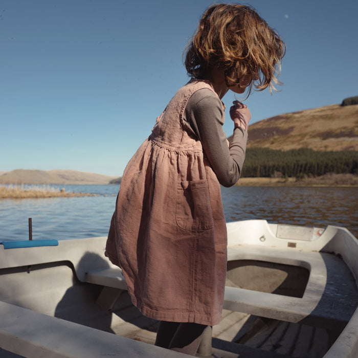 Lark Baby & Kids Top - Cotton Pointelle - Timber