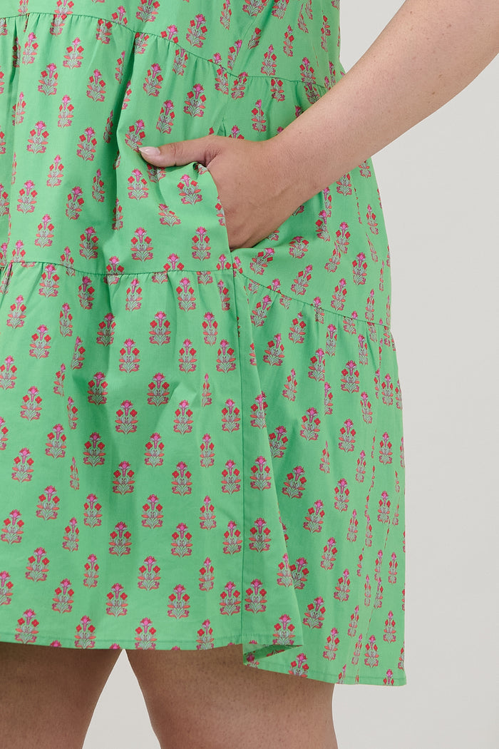 Lauren Shift Mini Dress Raidy Floral Curve