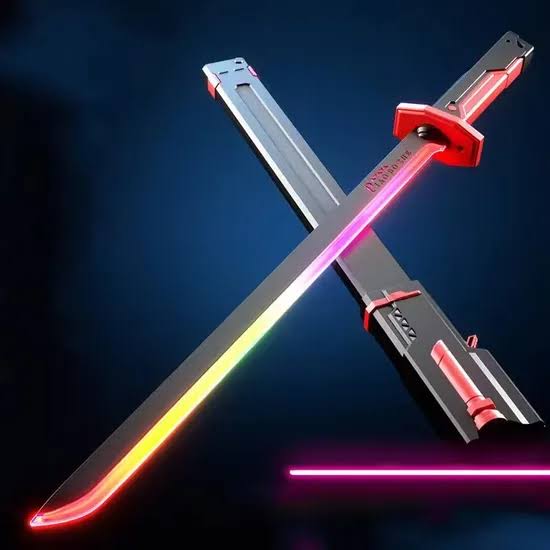 LED Light Sword with Smoke & Light Effects