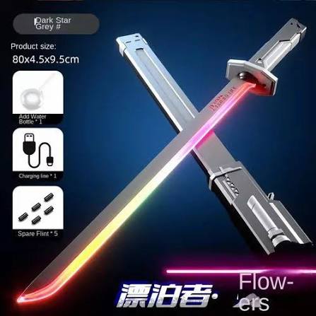 LED Light Sword with Smoke & Light Effects