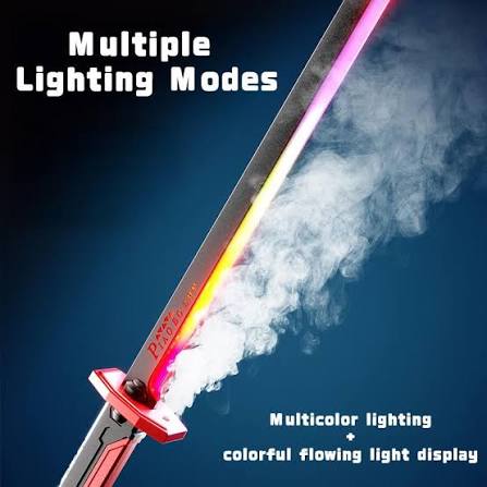 LED Light Sword with Smoke & Light Effects