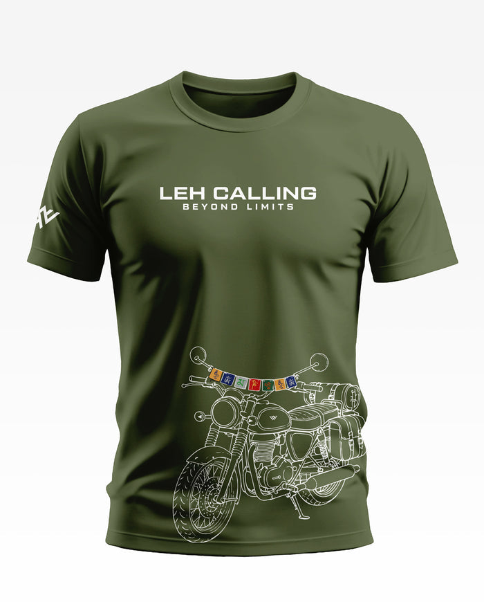 Leh Calling Beyond Limits Cotton T-shirt
