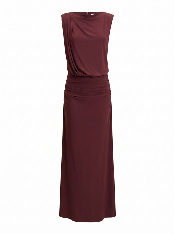 Leni Draped Backless Dress Forever New