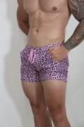 LEOPARD FLEECE SHORT